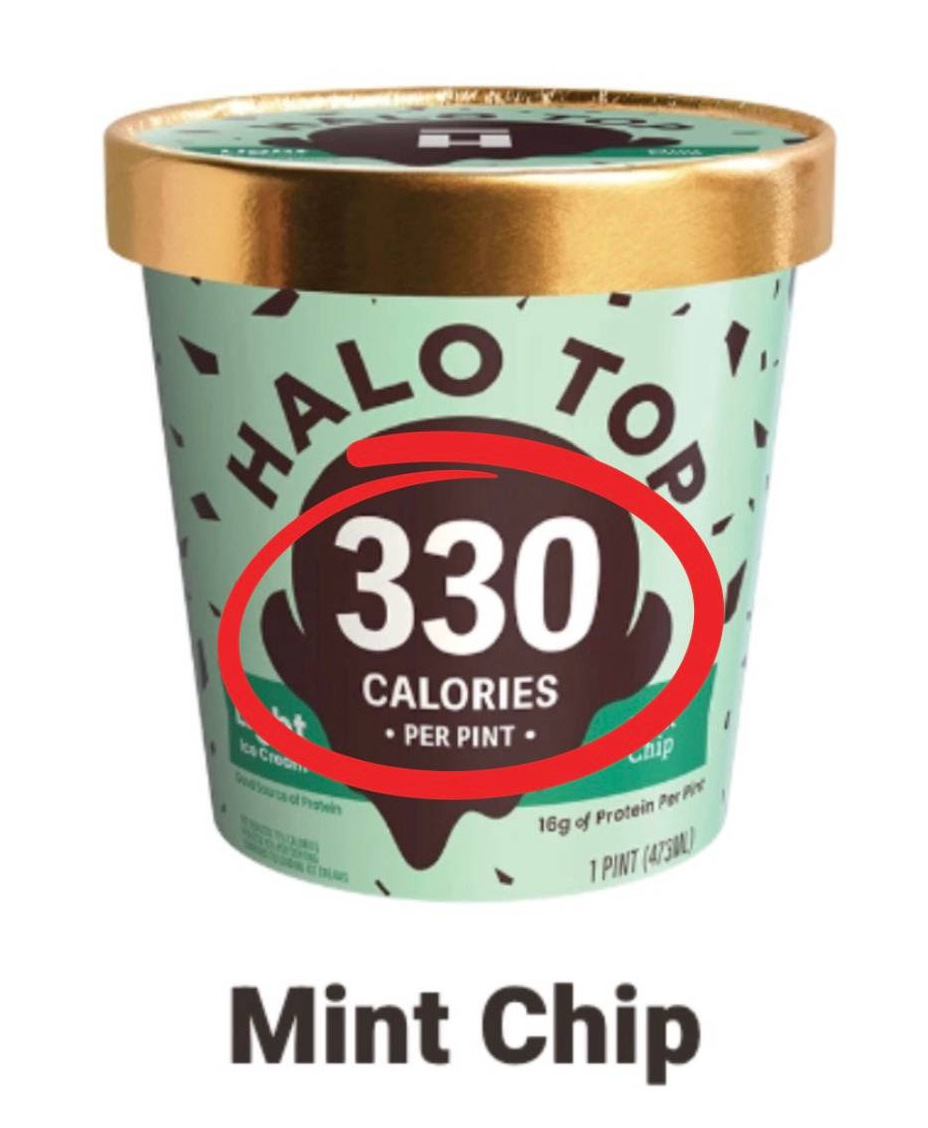 Halo Top - kalorie
