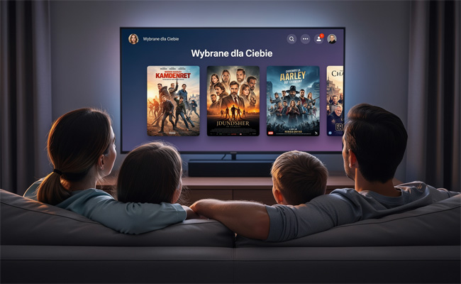 Rodzina przed telewizorem