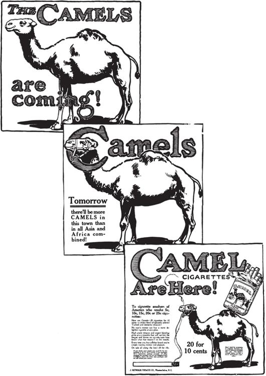 Reklama Camel w gazetach